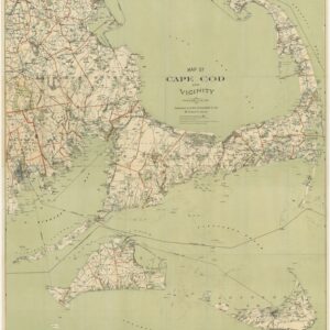 CAPE COD and the ISLANDS - by Geo. H. Walker, 1892 Unframed