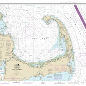 CAPE COD BAY, MA - 2013 Nautical Chart Unframed