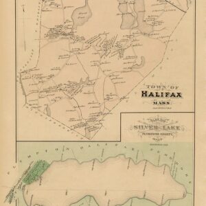 HALIFAX, Massachusetts 1879 Map Unframed
