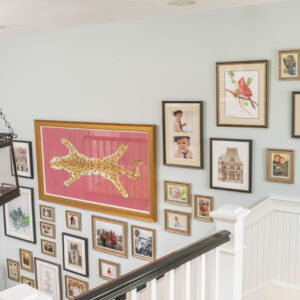 Contemporary family gallery wall